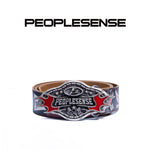 6203987250926, Motorcycle Style Genuine Leather Belt