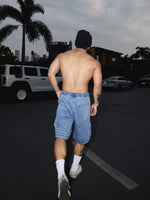 Multi-Layer Drawstring Denim Shorts 4