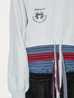 Multi-Layer Waist Hoodie With Screen Print 3