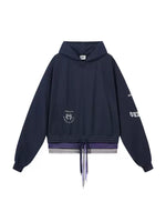 Multi-Layer Waist Hoodie With Screen Print 4