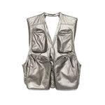 Multi-Pocket Leather Tactical Work Vest 1