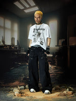 Multi-Pocket Wide-Leg Cargo Pants 5