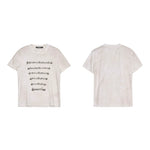 6226768102876,6226768102877,6226768102878,6226768102879, Musical Note Print Ripped T-Shirt