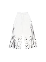 Musical Note Print Wide-Leg Sweatpants 5
