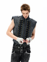 Napoleon Style Denim Vest 1