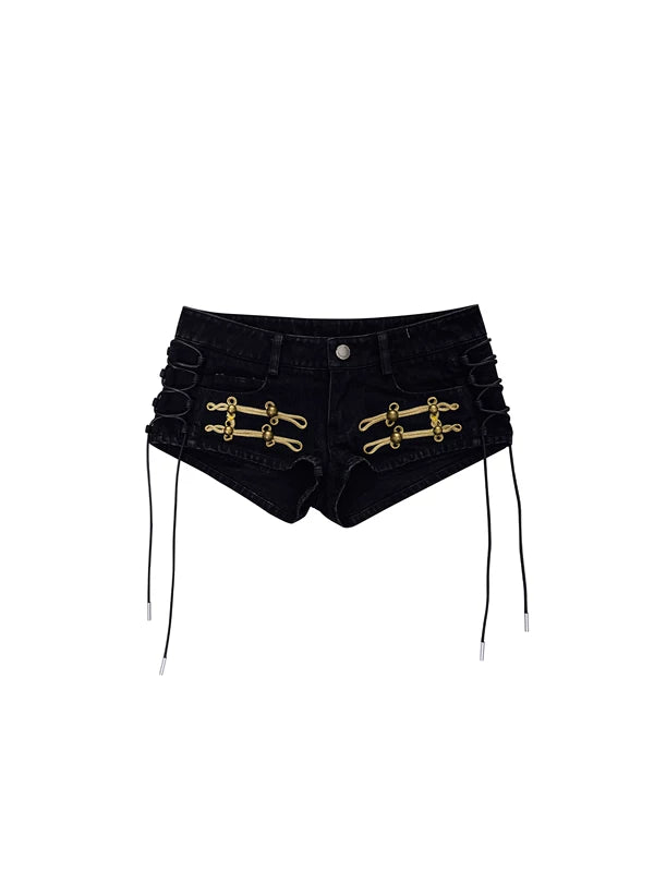 Napoleon-Style Low-Waisted Drawstring Shorts 5