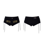 6062209505708,6062209505709,6062209505710,6062209505711, Napoleon-Style Low-Waisted Drawstring Shorts