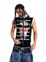 Napoleon Style Union Jack Print Vest 1