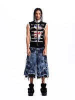 Napoleon Style Union Jack Print Vest 4