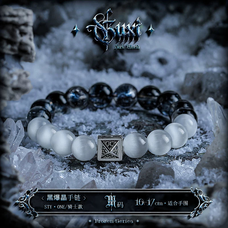 4828671008529, Natural Cat’s Eye Crystal Bracelet Set