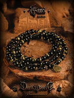 Natural Gold Obsidian Beaded Bracelet 2