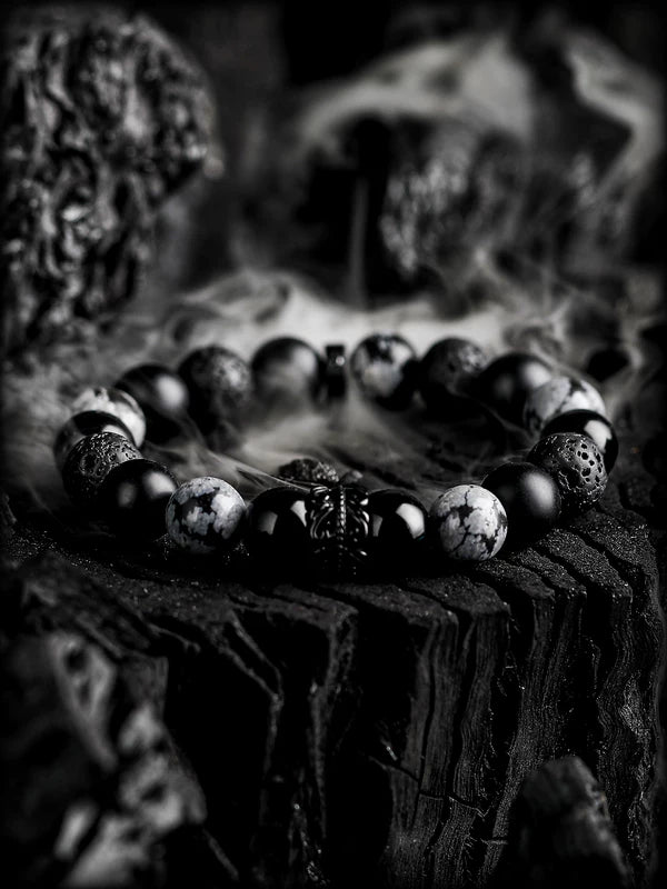 Natural Obsidian Beaded Bracelet 1