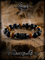 Natural Obsidian Beaded Bracelet 3