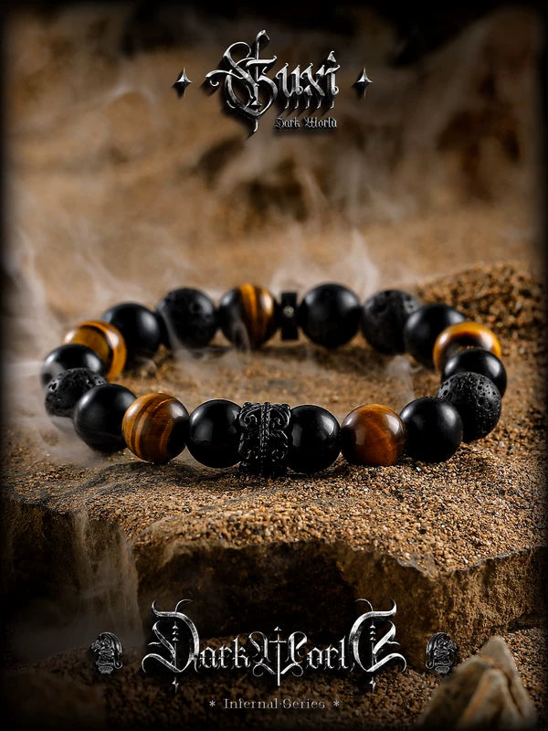 Natural Obsidian Beaded Bracelet 3