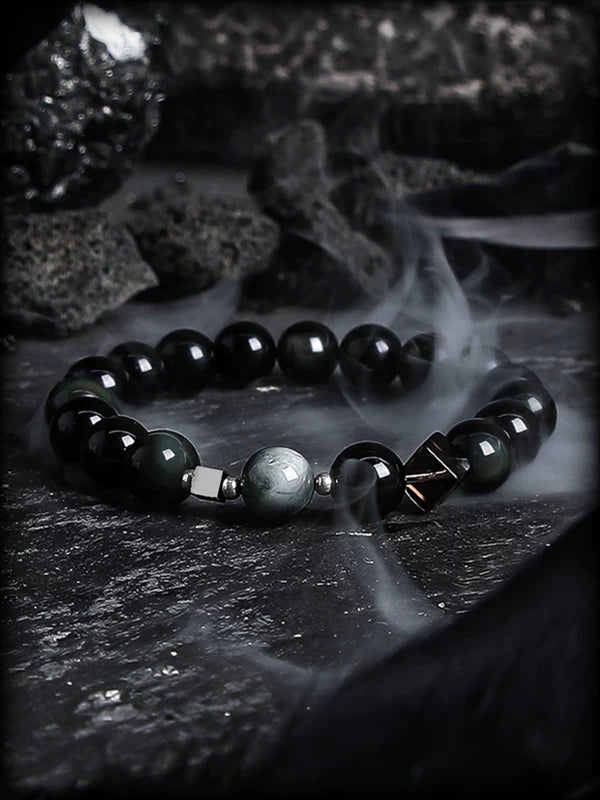 Natural Obsidian Tiger Eye Bracelet 1