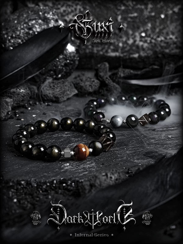 Natural Obsidian Tiger Eye Bracelet 3
