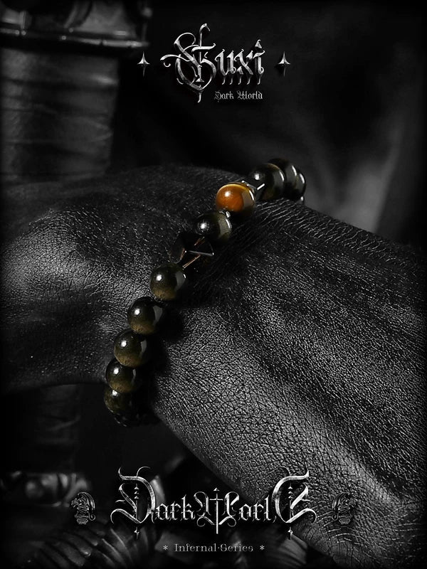 Natural Obsidian Tiger Eye Bracelet 5