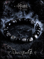 Natural Silver Obsidian Bead Bracelet 2