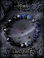 Obsidian and Lace Stone Bracelet 2
