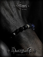 Obsidian and Lace Stone Bracelet 4
