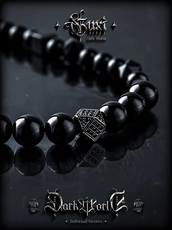 Obsidian Beaded Necklace 3