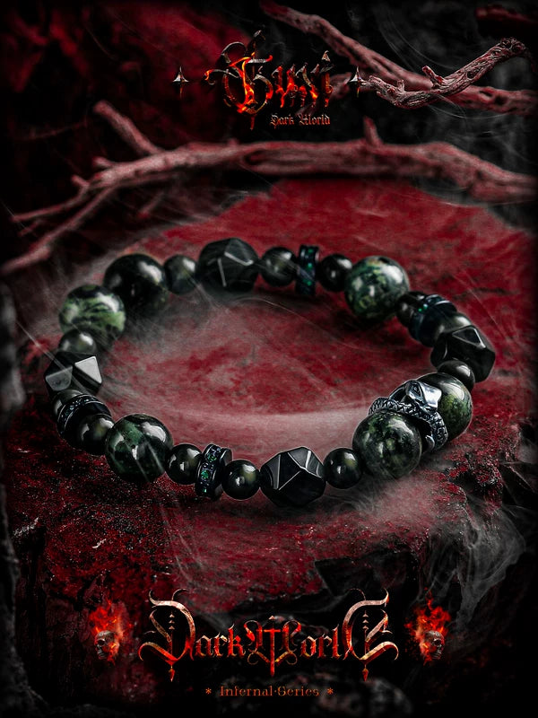 Obsidian Snake Beaded Bracelet 2