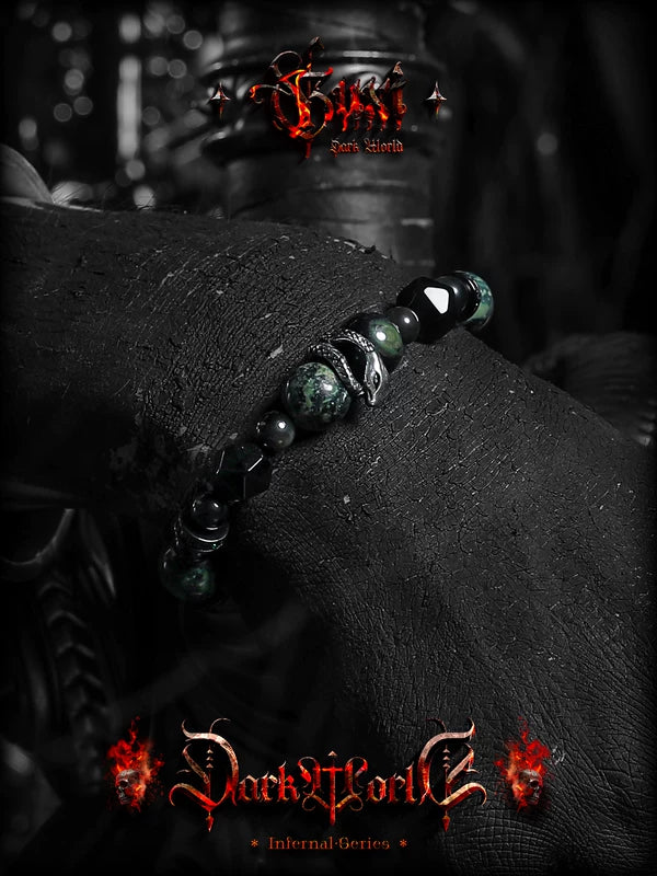 Obsidian Snake Beaded Bracelet 4