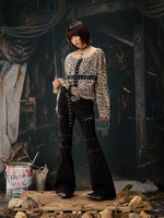 Off-Shoulder Punk Graphic Loose Fit T-Shirt 5