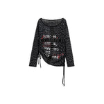6045904645601,6045904645603,6045904645605, Off-Shoulder Punk Graphic Loose Fit T-Shirt