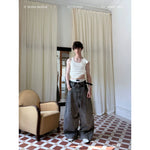 One-Shoulder Minimalist Fitted Vest With Ribbon 1