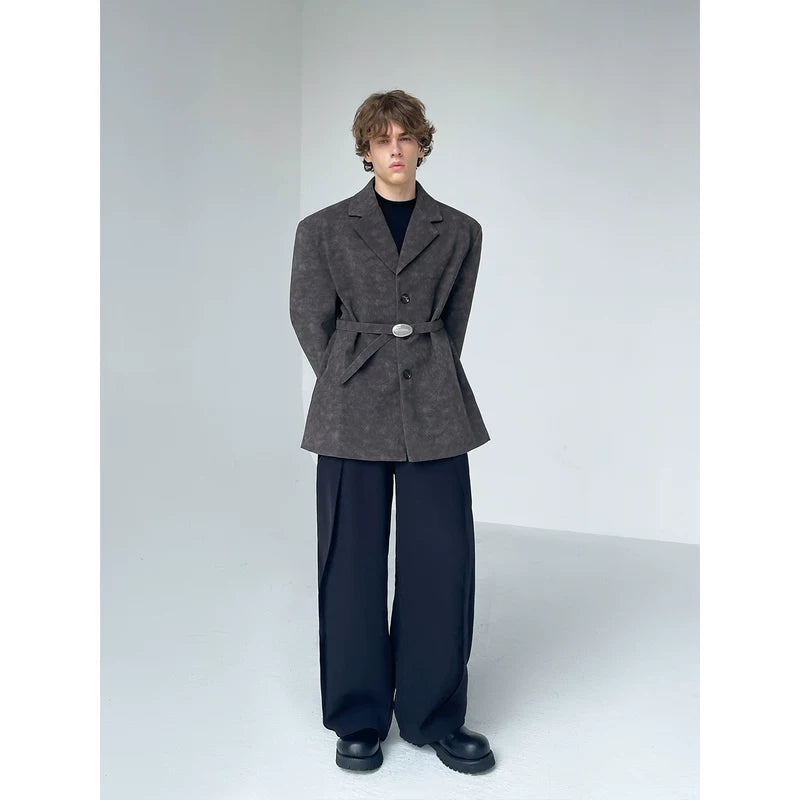 Oversized Belted Suit Jacket 3