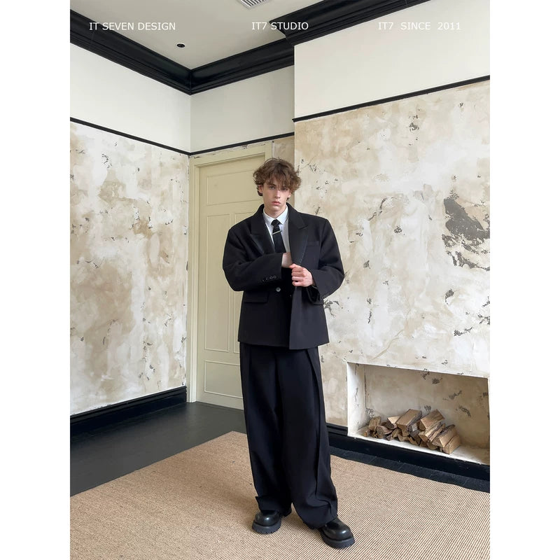 Oversized British Tailored Suit Jacket 1