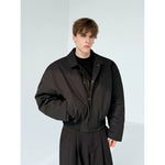 Oversized Cotton Padded Curved Hem Jacket 2