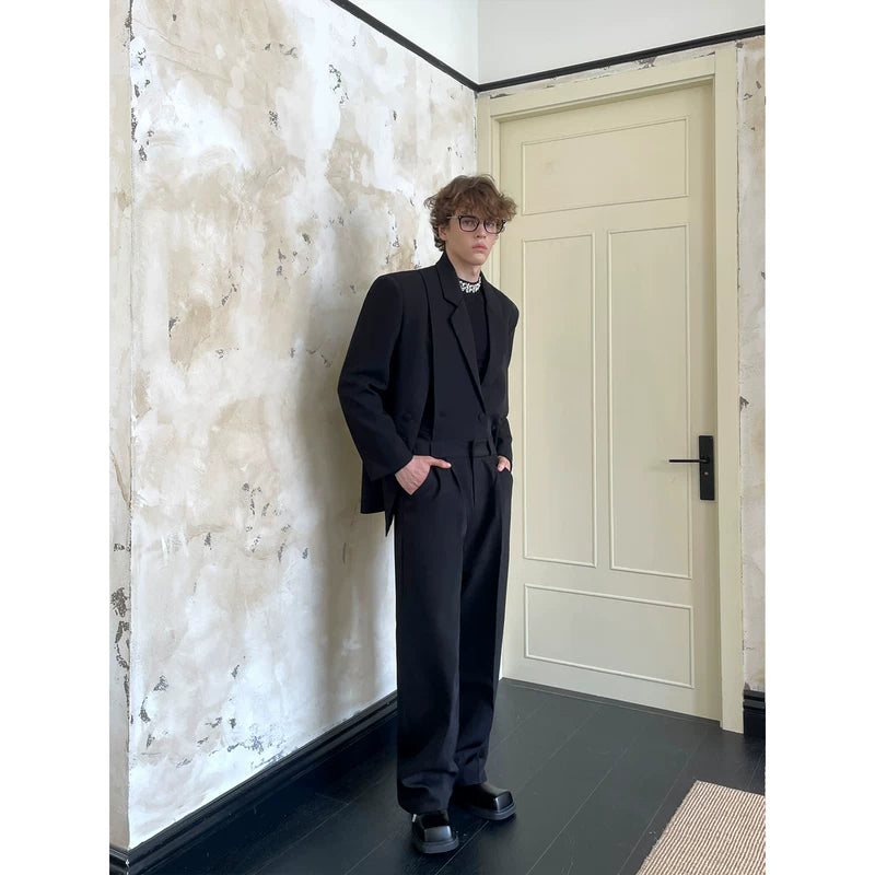 Oversized Double-Breasted Suit Jacket and Pants 5