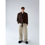 Oversized Double-Breasted Wool Jacket with Belt 5