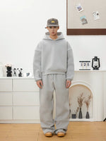 Oversized Fleece Hoodie and Sweatpants Set 1