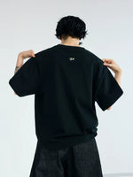 Oversized Graphic Graffiti Print T-Shirt 2