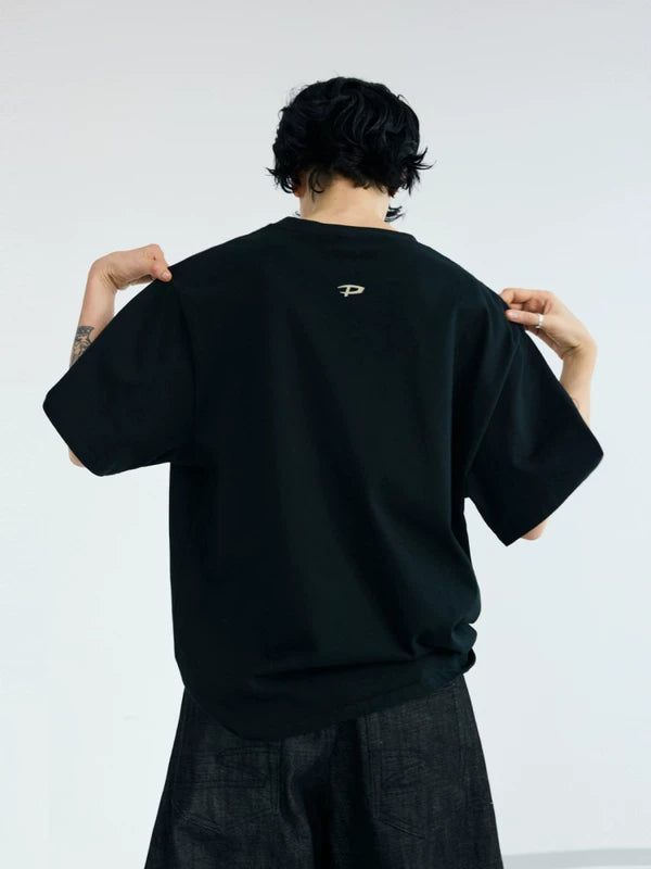 Oversized Graphic Graffiti Print T-Shirt 2