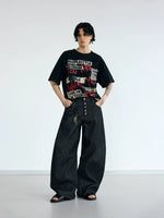 Oversized Graphic Graffiti Print T-Shirt 5