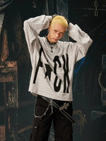 Oversized Graphic Slogan Long Sleeve T-Shirt 3
