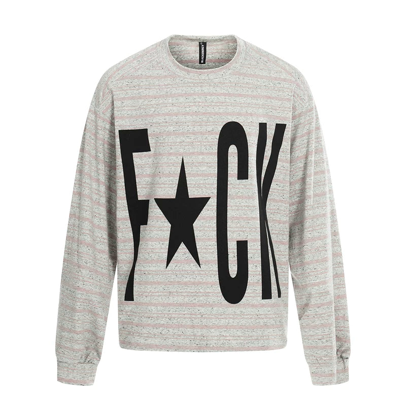6181758135873,6181758135874,6181758135875,6181758135876, Oversized Graphic Slogan Long Sleeve T-Shirt