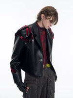 Oversized Leather Motorcycle Jacket 2