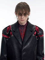 Oversized Leather Motorcycle Jacket 3