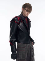 Oversized Leather Motorcycle Jacket 4