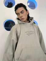 Oversized Letter Print Hooded Sweatshirt 3