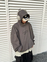 Oversized Letter Print Hooded Sweatshirt 4