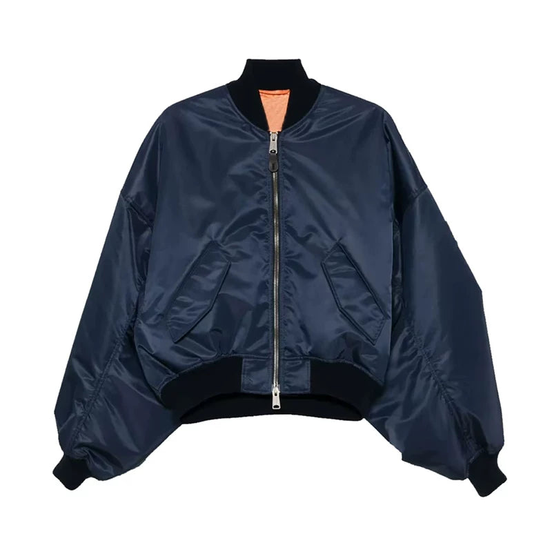Oversized Short Bomber Jacket 1
