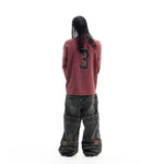 6097583106204,6097583106205,6097583106206,6097583106207, Oversized Washed Long Sleeve Printed T-Shirt