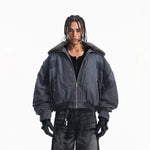 5946995792190,5946995792191,5946995792192, Padded Bomber Jacket with Sherpa Collar