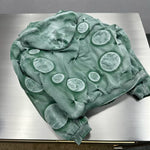 Padded Faded Zip Hoodie with Circular Detail 3